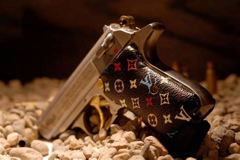 louis vuitton gun shirt|Louis Vuitton machine guns.